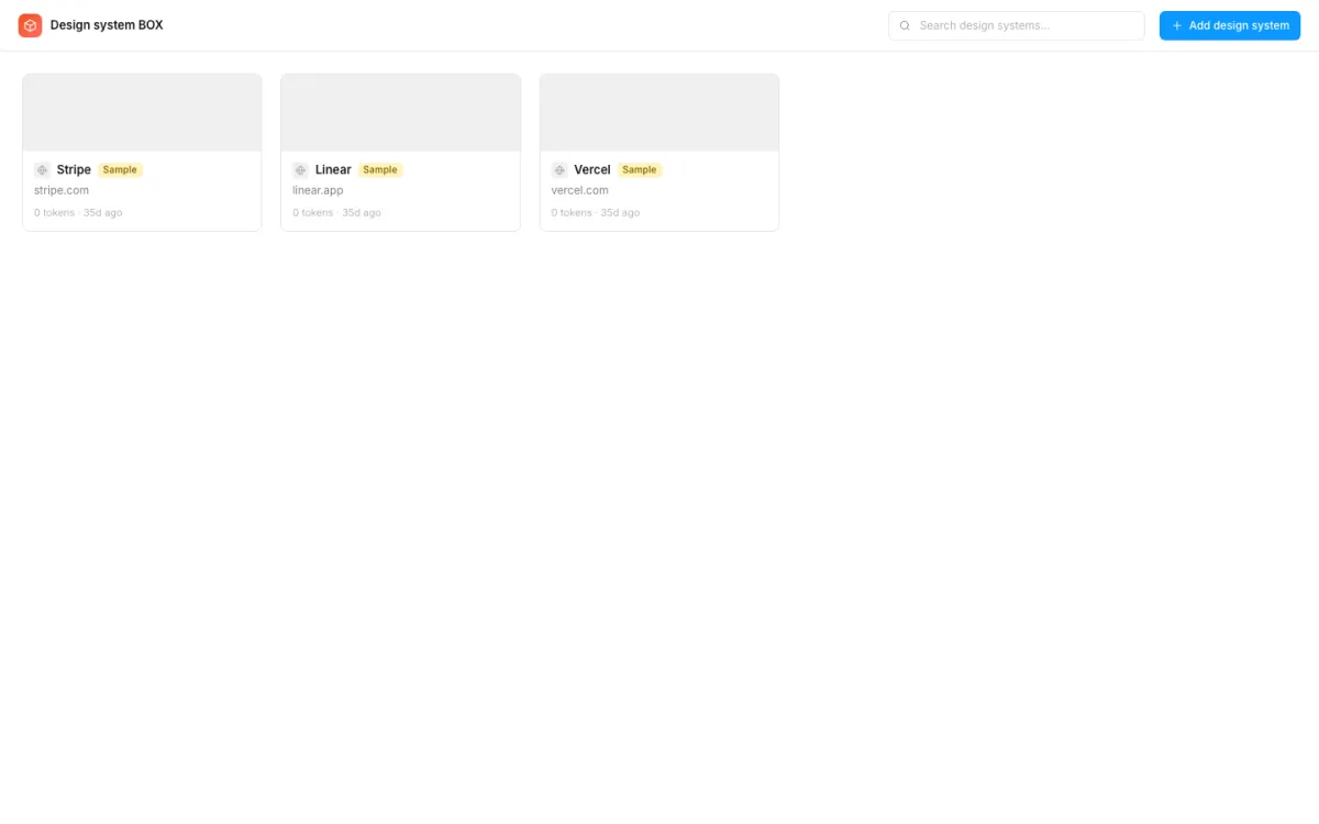 Design system BOX — a Cosoul app