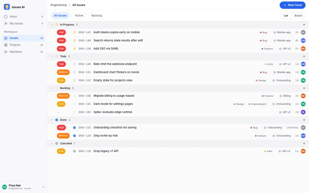 Issues AI — a Cosoul app