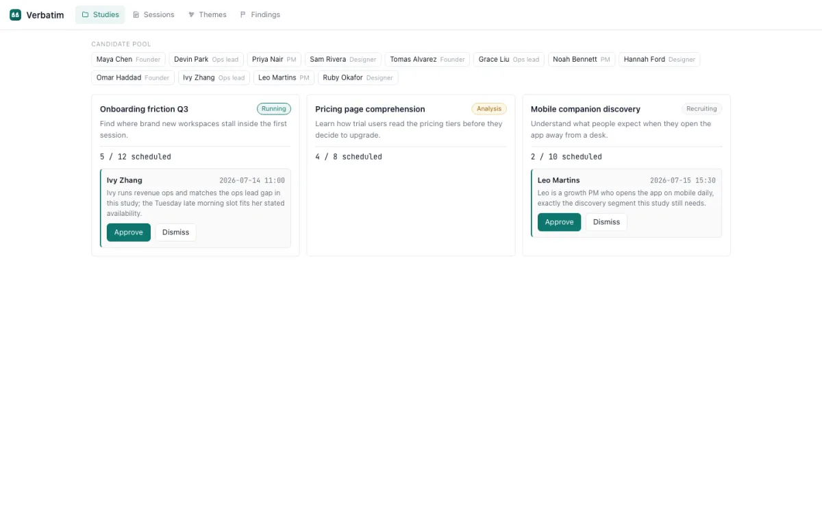 Verbatim — a Cosoul app